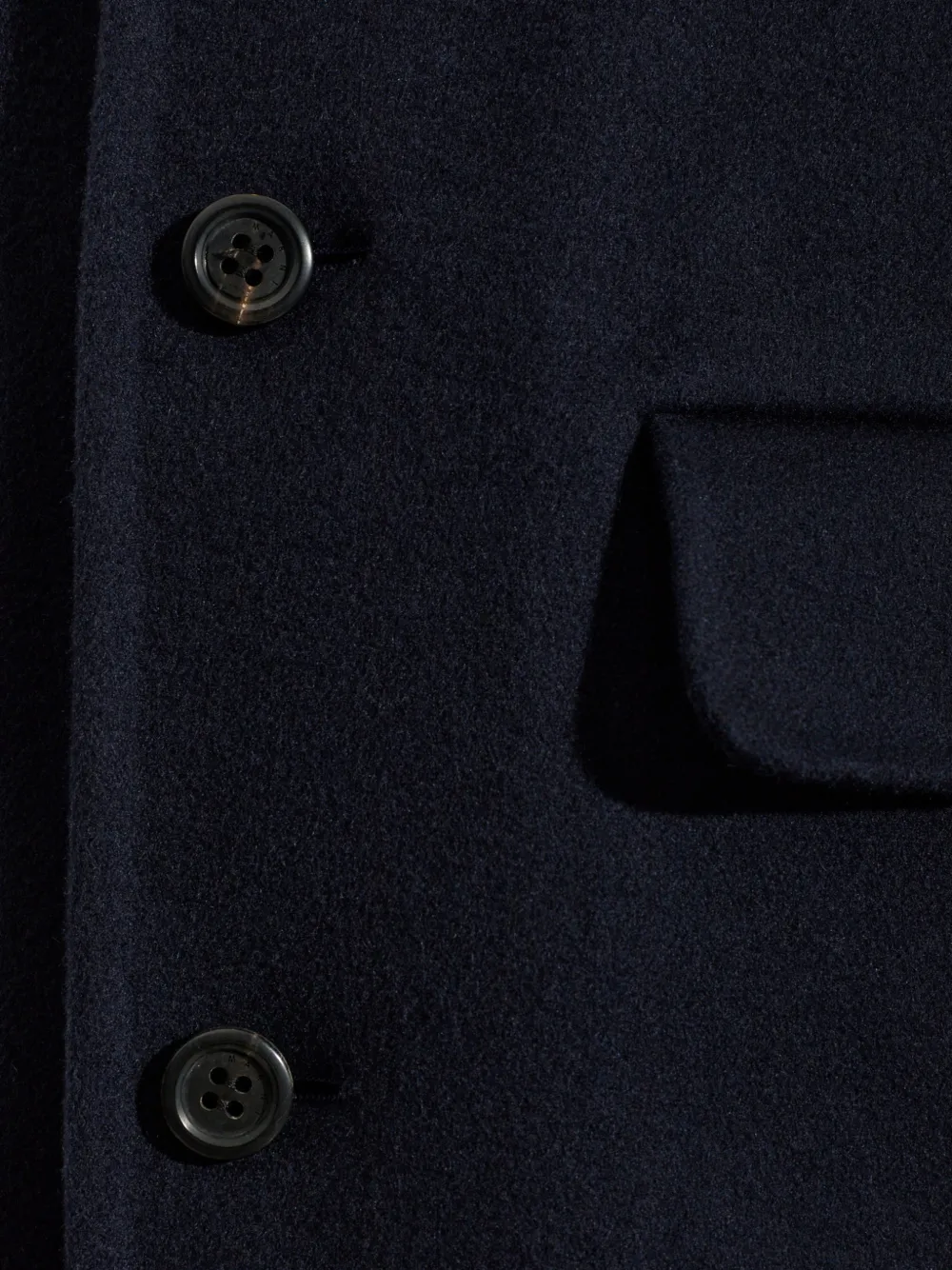 Marni Jas met klepzak en knopen Blauw