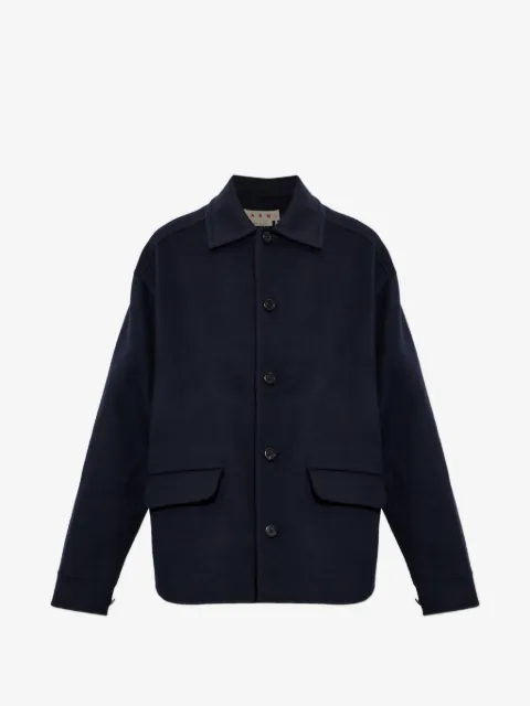 Marni button-up flap-pocket coat