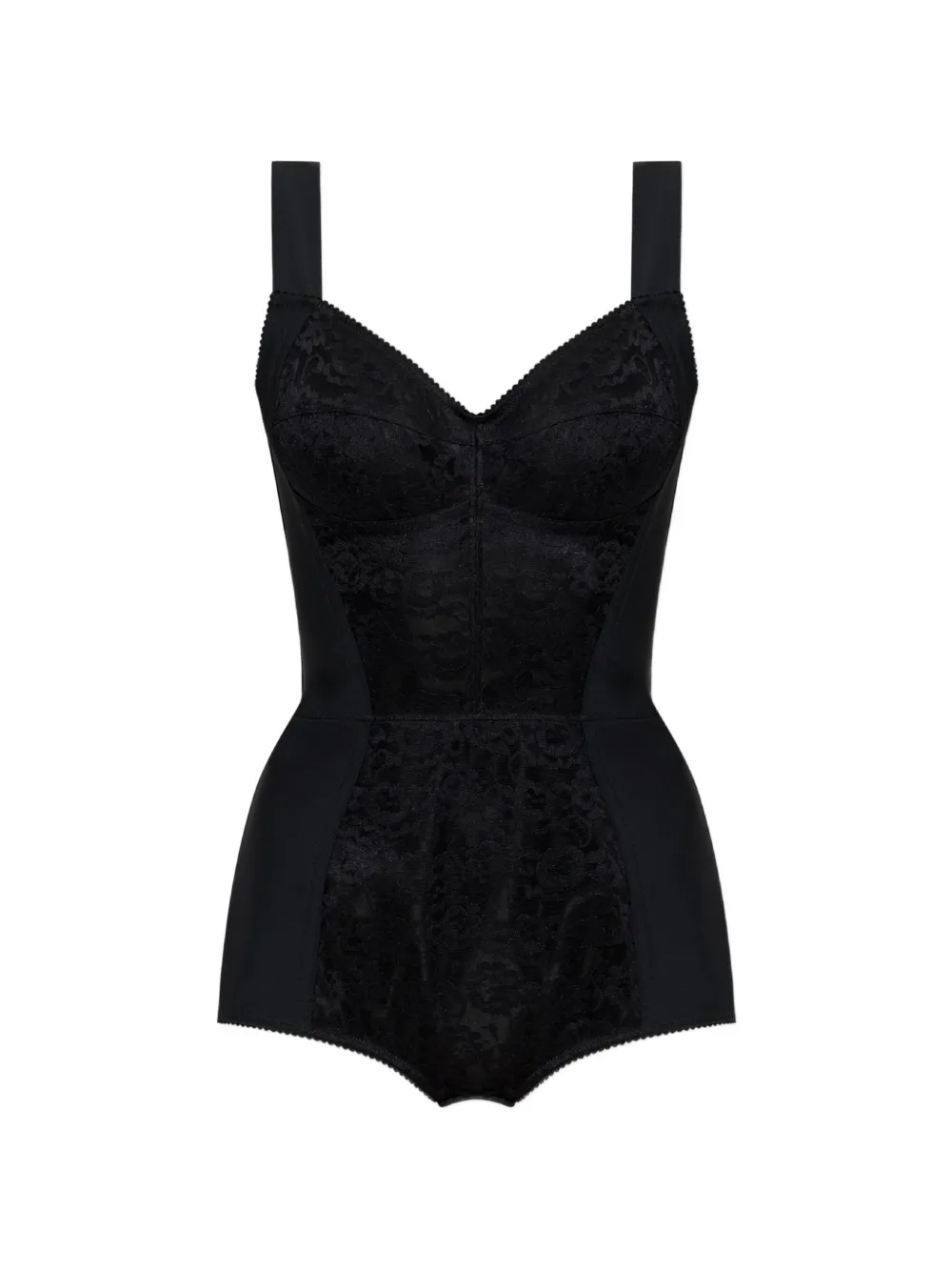 Dolce & Gabbana lace-insert bodysuit - Schwarz