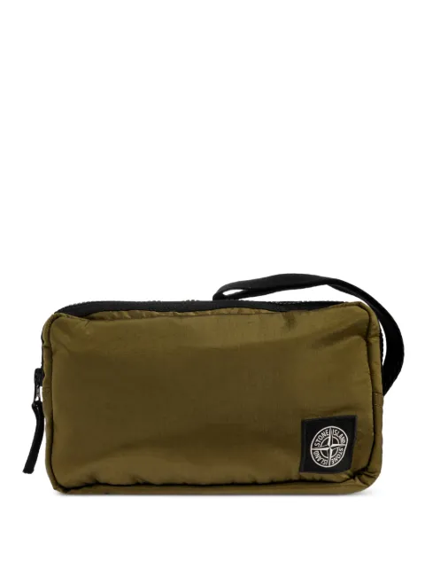 Stone Island logo-patch wrist-strap shoulder bag