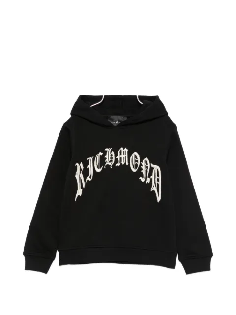 John Richmond Junior logo-embroidered hoodie