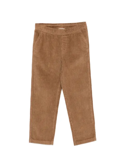 TRUSSARDI JUNIOR corduroy elasticated-waist trousers
