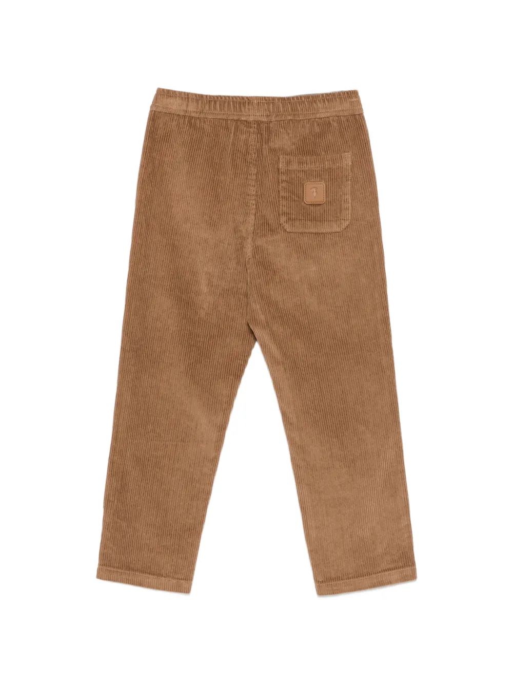 TRUSSARDI JUNIOR corduroy elasticated-waist trousers Bruin