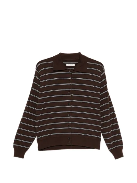 Cordera button-fastening striped cardigan