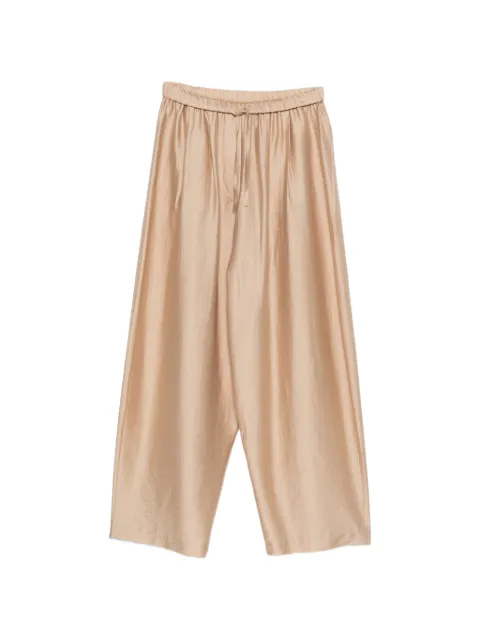 Cordera drawstring-waistband wide-leg trousers