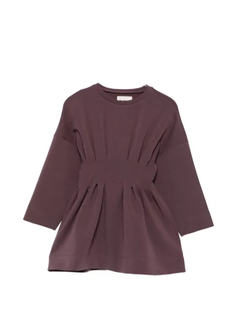 Douuod Kids pleated drop-shoulder dress