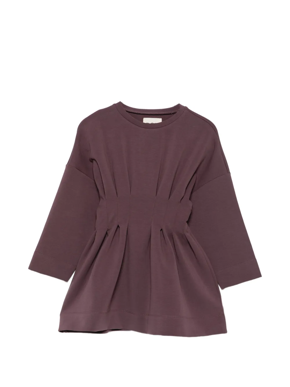 Douuod Kids pleated drop-shoulder dress - Viola