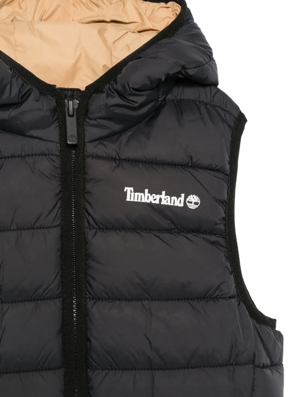 Timberland Kids Bodywarmer met capuchon Zwart
