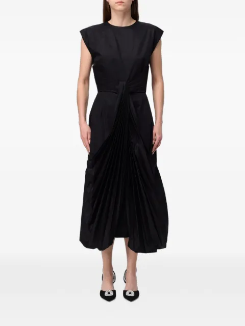 CRIDA vestido midi sin mangas con cintura plisada
