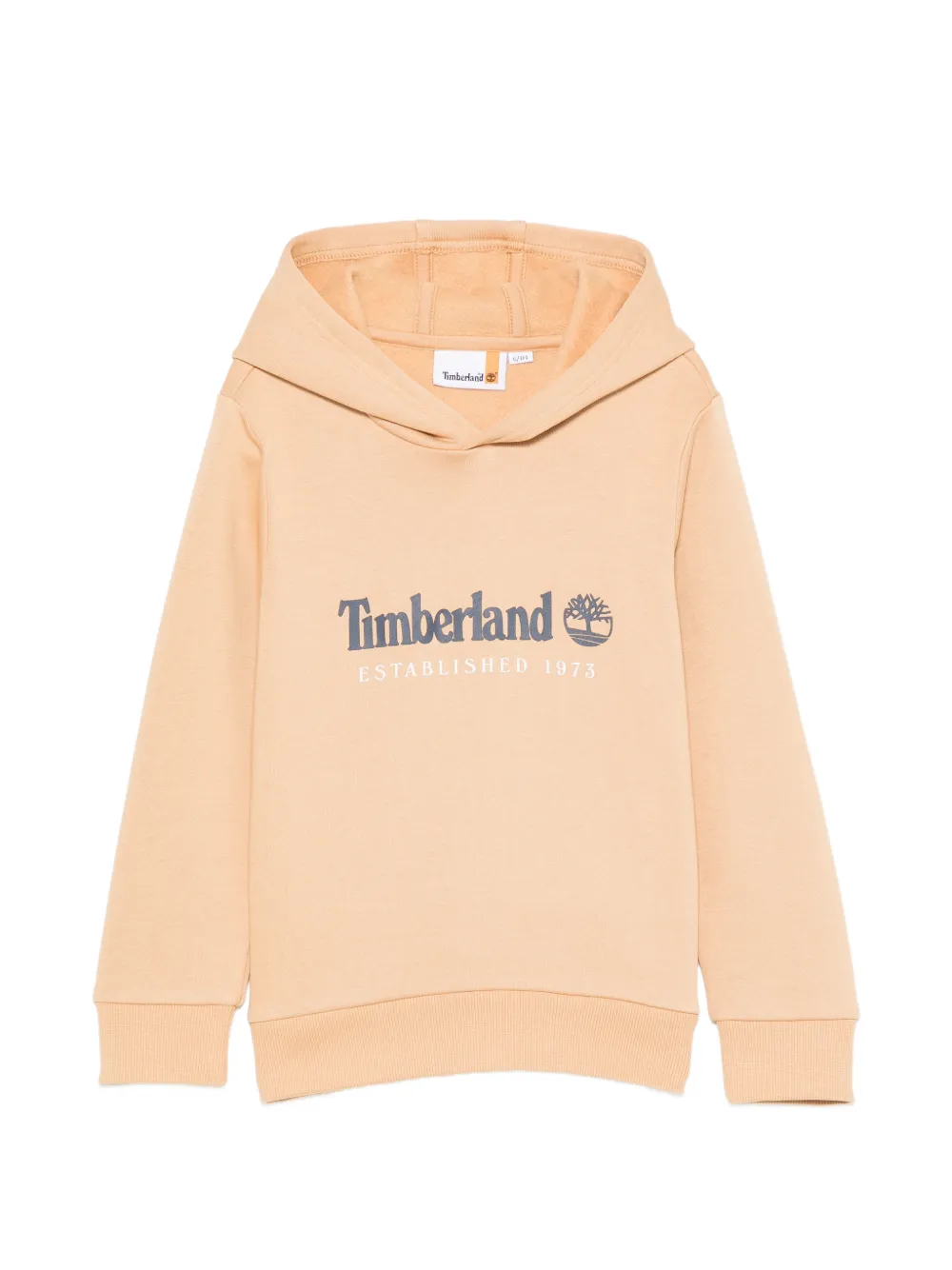Timberland Kids logo-print hoodie - Toni neutri
