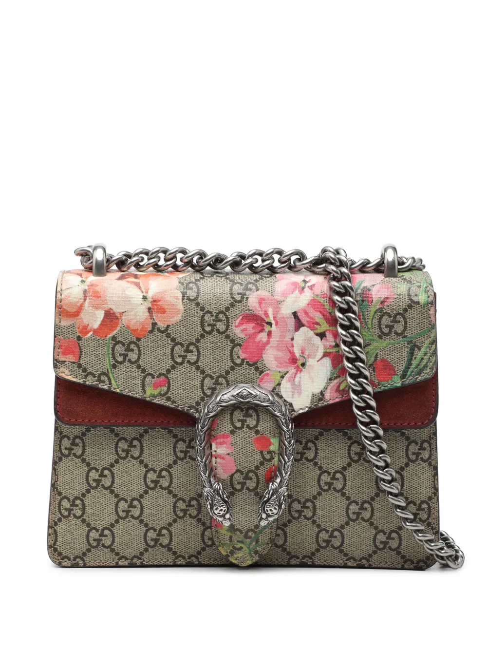 Gucci Pre-Owned 2016-2026 Small GG Supreme Blooms Dionysus crossbody bag - Toni neutri