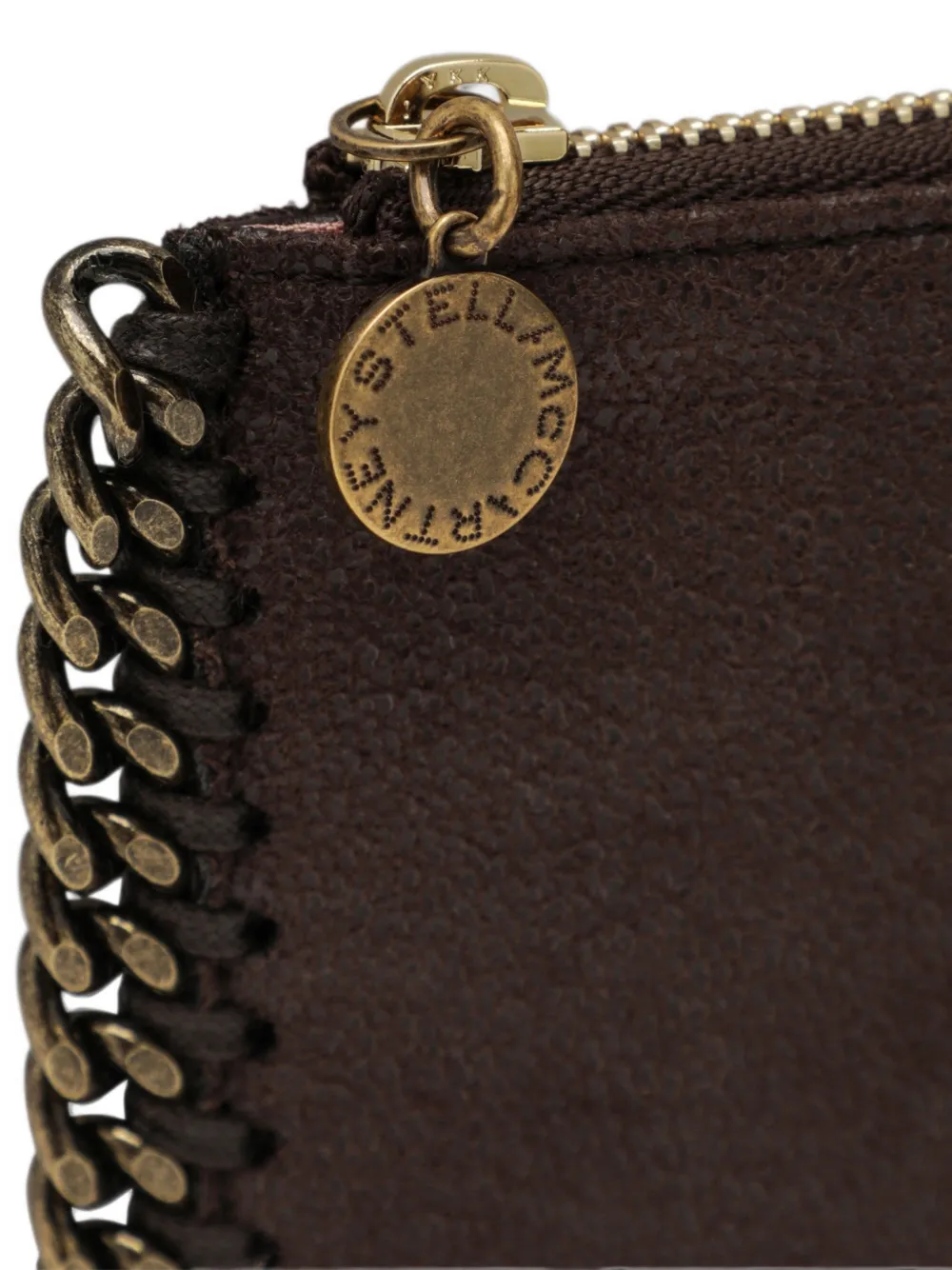 Stella McCartney Falabella pasjeshouder met rits Bruin