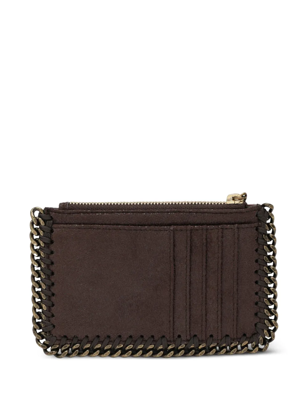 Stella McCartney Falabella pasjeshouder met rits Bruin