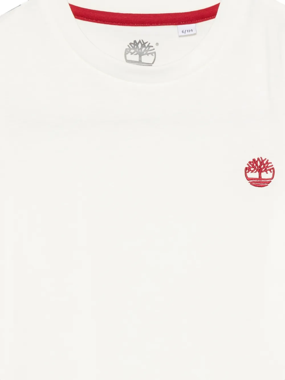 Timberland Kids Top met geborduurd logo en lange mouwen Beige