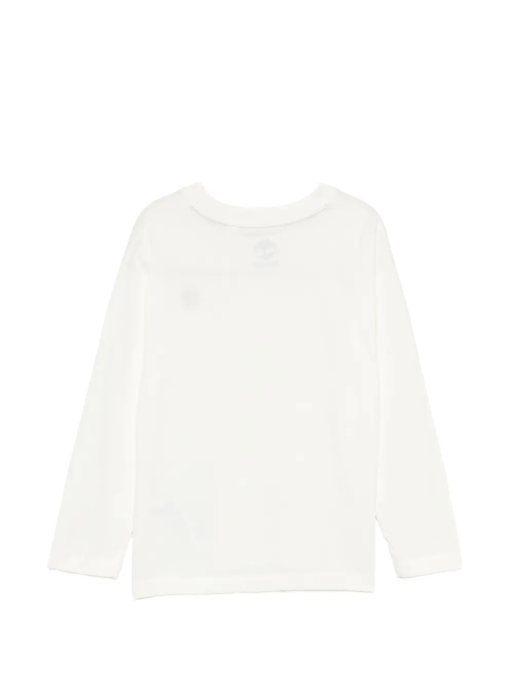 Timberland Kids Top met geborduurd logo en lange mouwen Beige