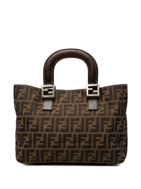 Fendi Pre-Owned 2000-2010 Small Zucca Canvas Twins tote bag