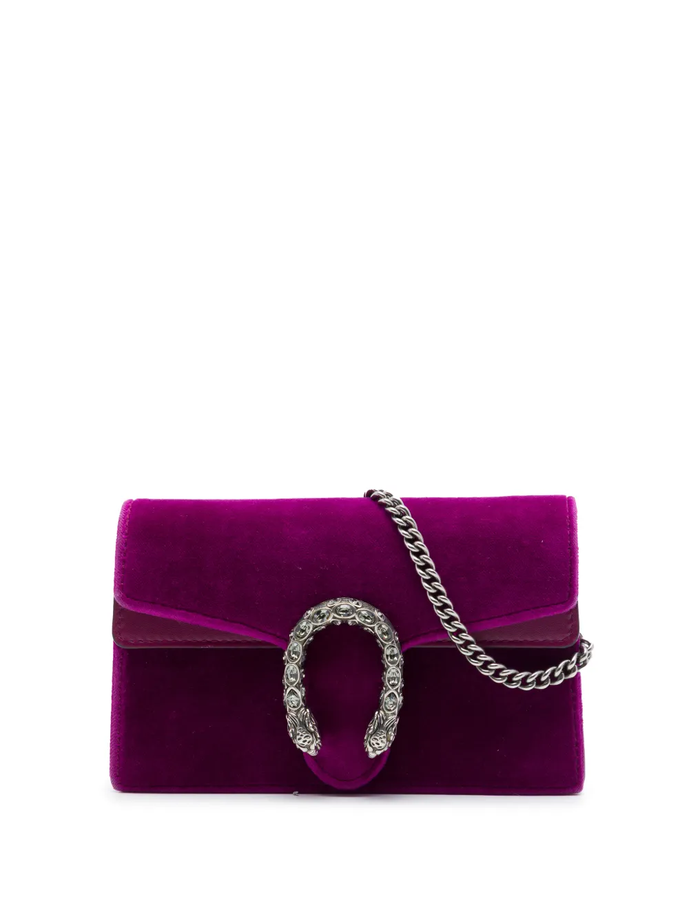 Gucci Pre-Owned 2000-2015 Mini Velvet Dionysus crossbody bag - Viola