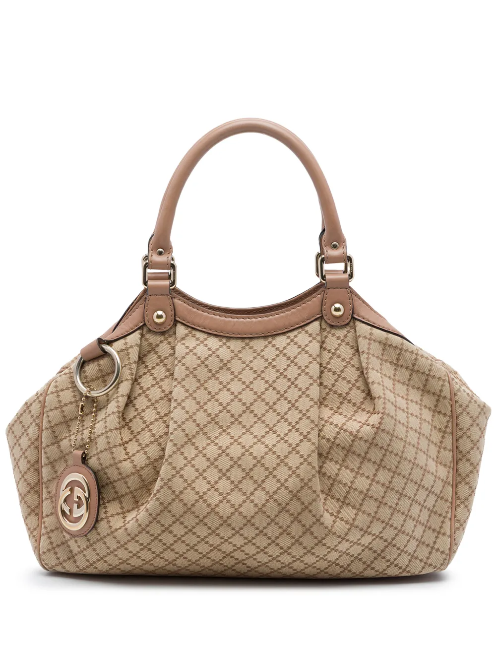 Gucci Pre-Owned 2016-2026 Medium Diamante Canvas Sukey tote bag - Neutrals