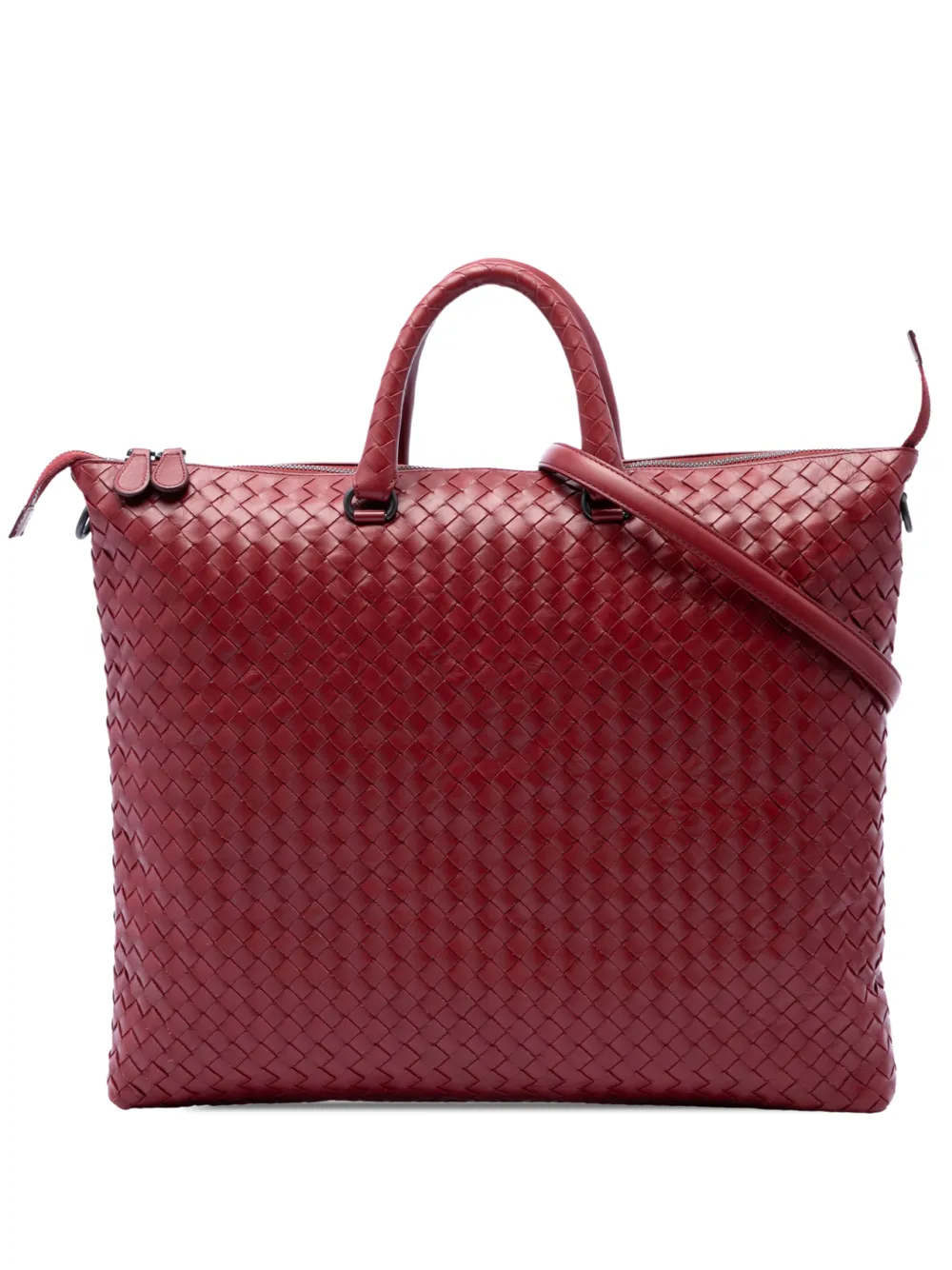 Bottega Veneta Pre-Owned 2012-2026 Maxi Nappa Intrecciato Convertible Tote satchel - Rot