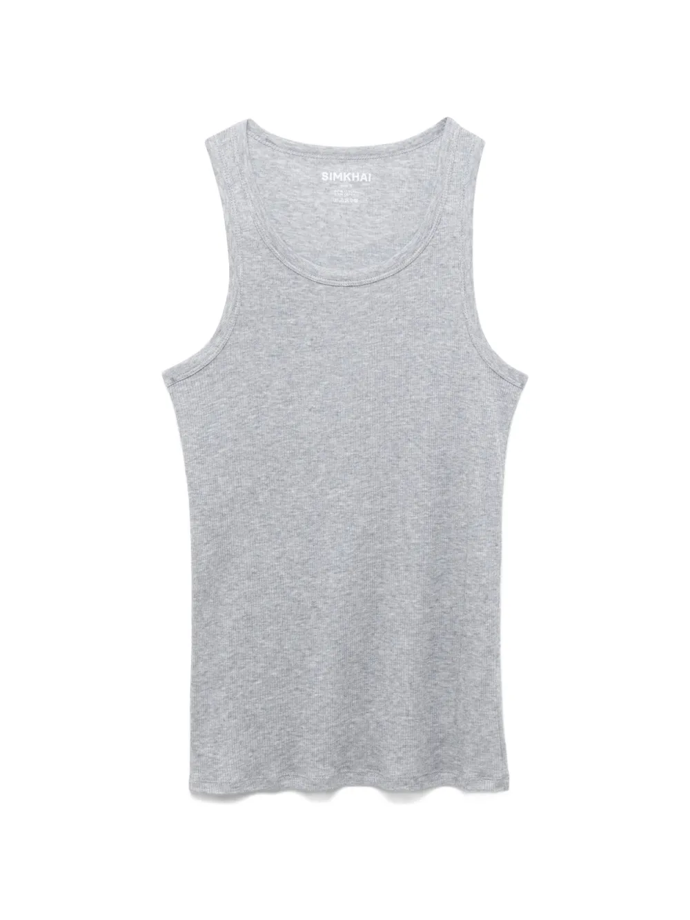 Simkhai ribbed-knit scoop-neck tank top - Grigio
