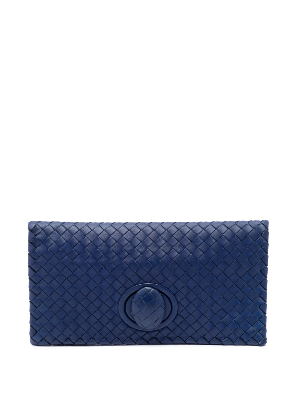 Bottega Veneta Pre-Owned 2011 Nappa Intrecciato Turn Lock clutch bag - Blue
