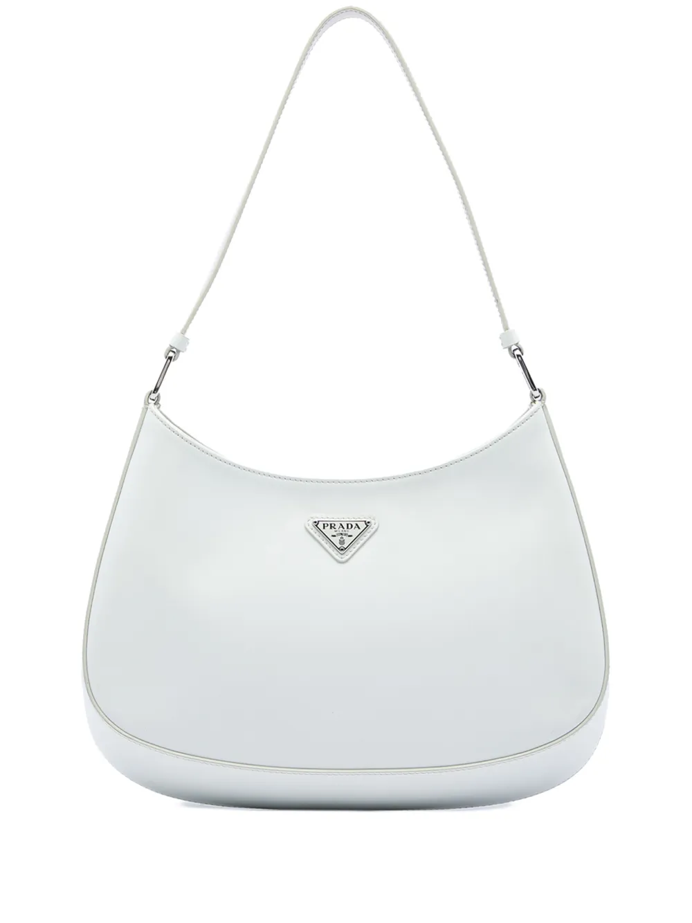 Prada Pre-Owned 2021-2026 Spazzolato Leather Cleo shoulder bag - Weiß