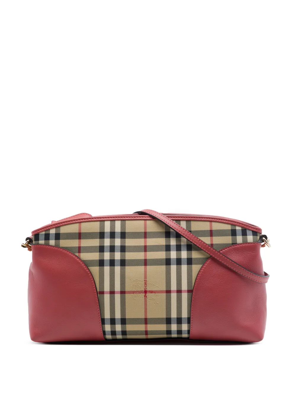 Burberry Pre-Owned 2000-2017 Haymarket Check Coated Canvas Chichester crossbody bag - Toni neutri