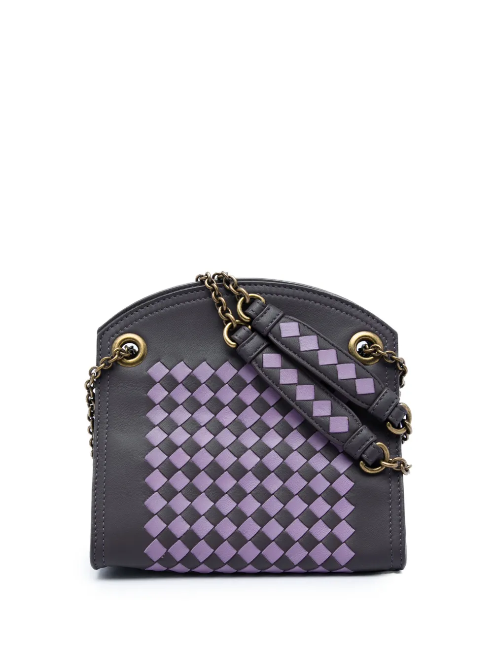 Bottega Veneta Pre-Owned 2012-2026 Nappa Intrecciato Chain Wallet shoulder bag - Grey