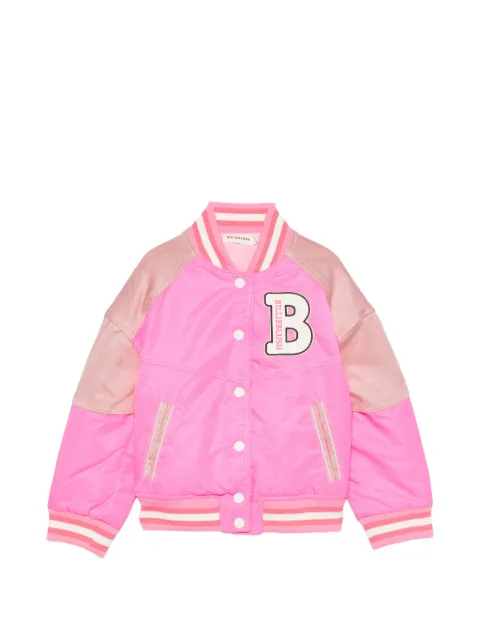 Billieblush logo-patch panelled jacket