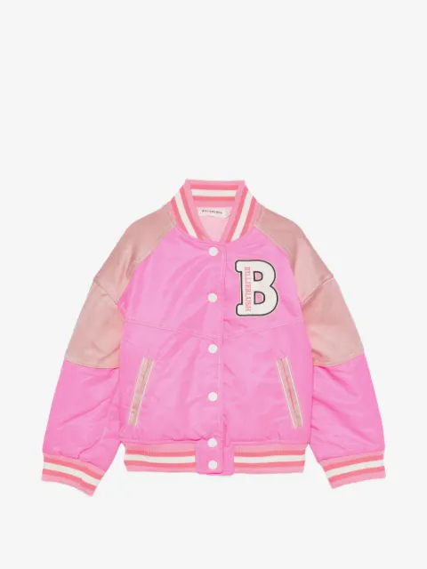 Billieblush logo-patch panelled jacket