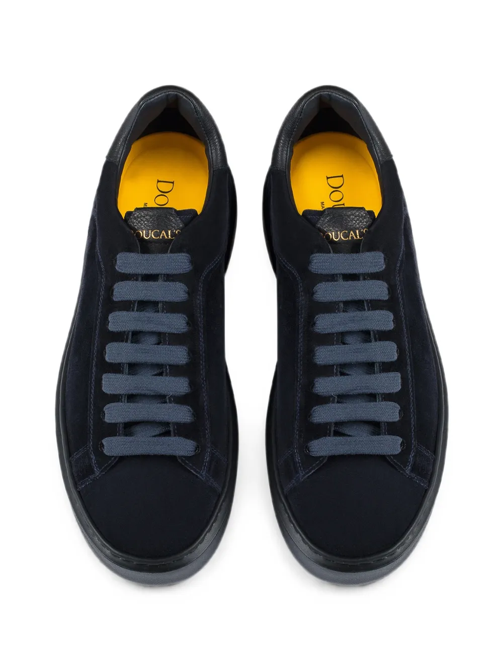 Doucal's low-top suede sneakers Blauw