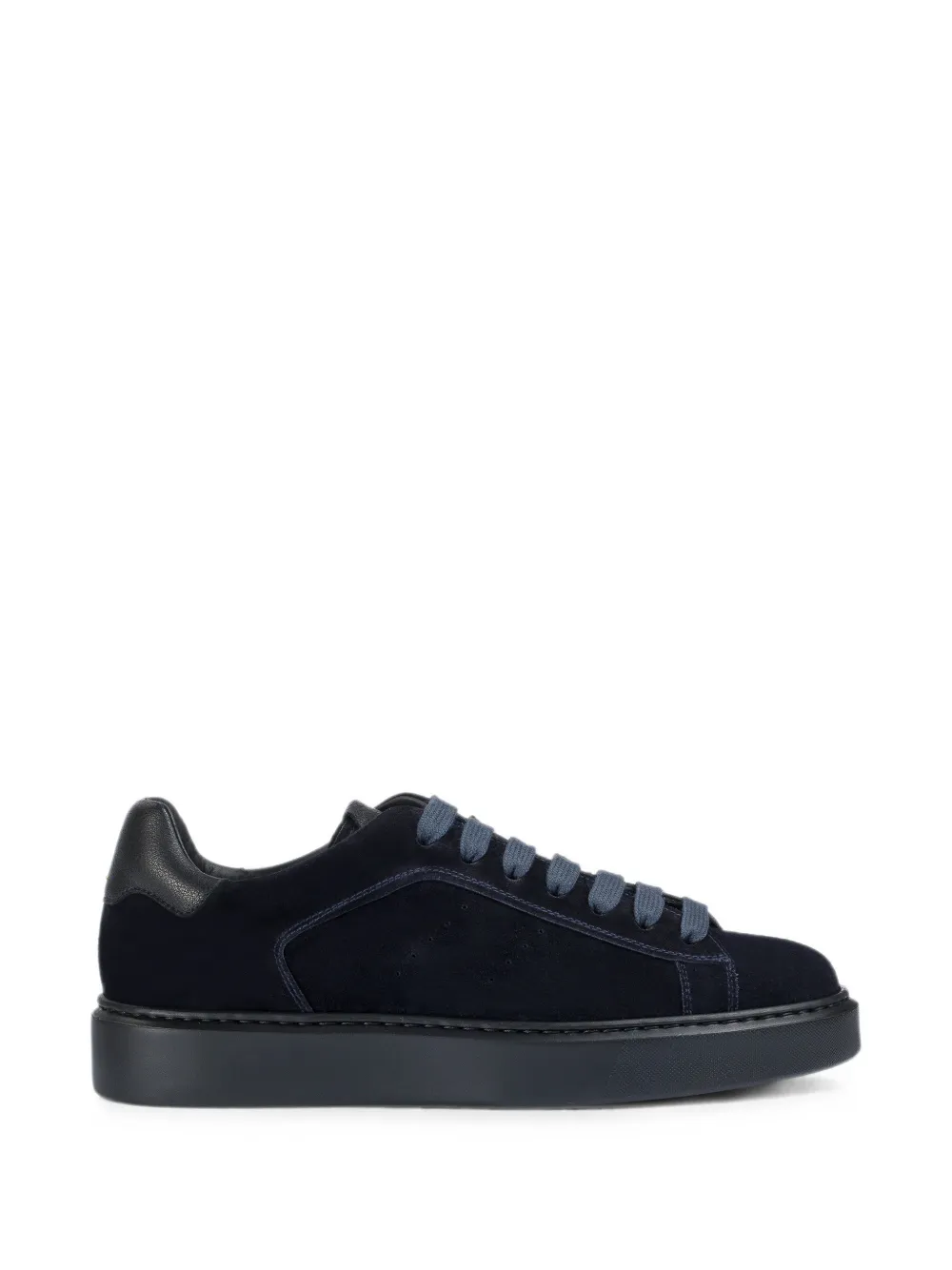 Doucal's low-top suede sneakers Blauw