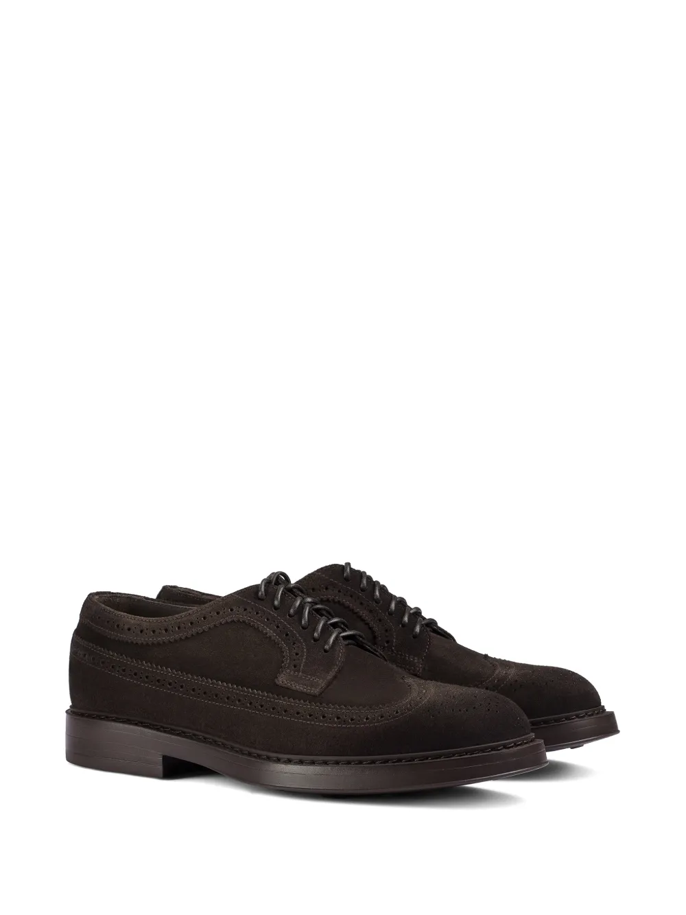 Doucal's Earth derby schoenen met brogue-detail Bruin