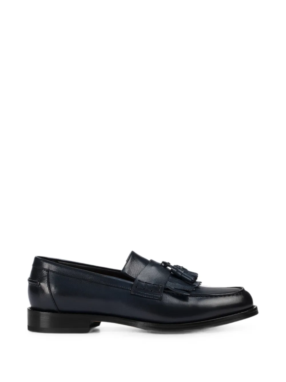 Doucal's fringe tassel-detail loafers Blauw