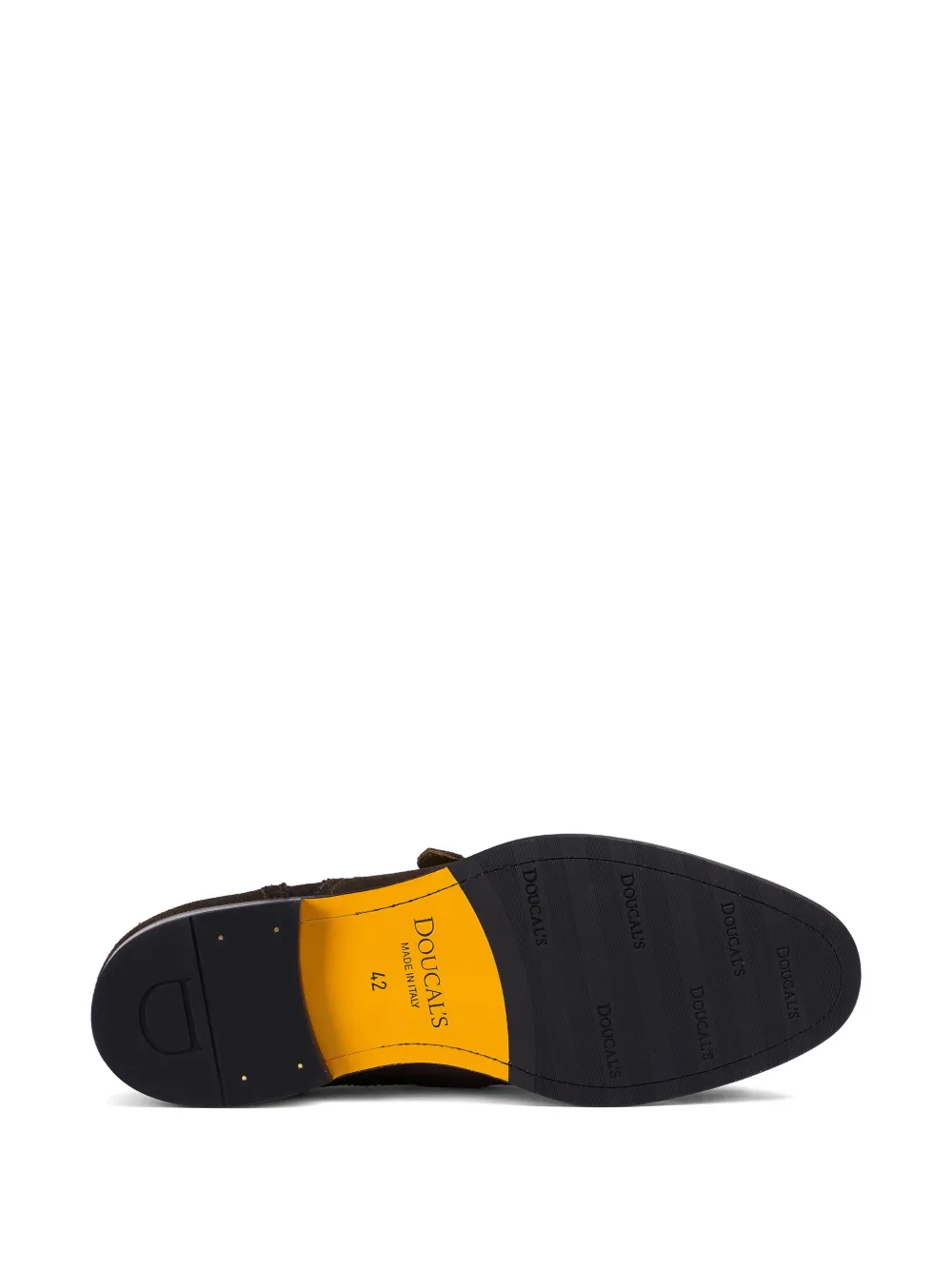 Doucal's fringe-detail buckled monk shoes Bruin