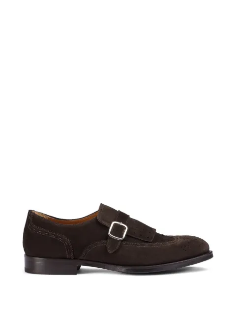 Doucal's fringe-detail buckled monk shoes