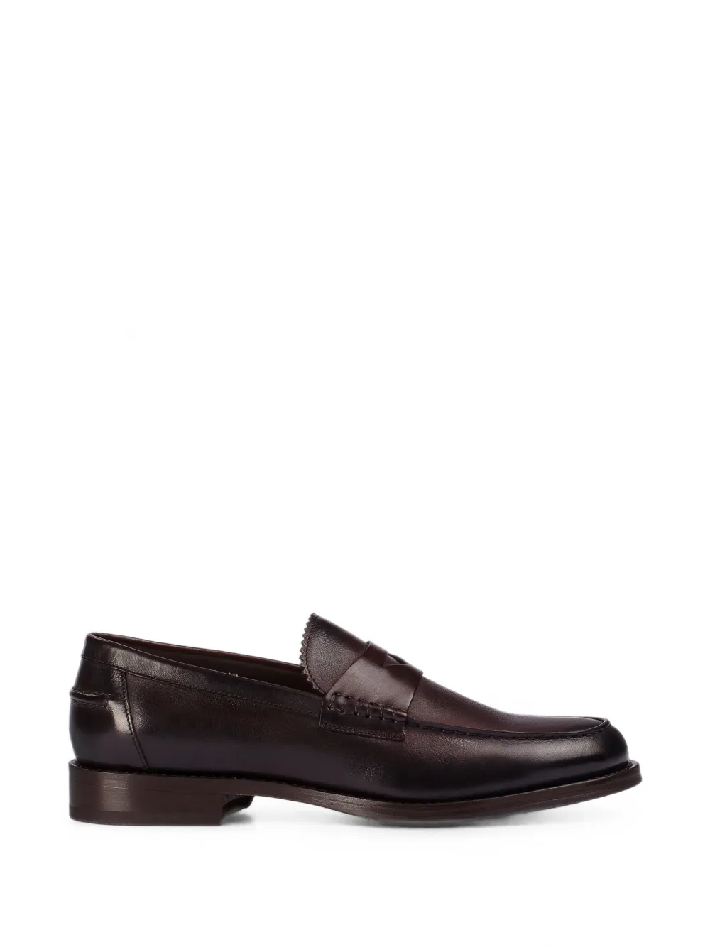Doucal's penny-slot leather loafers