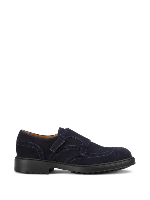 Doucal's brogue-detail double-strap monk shoes