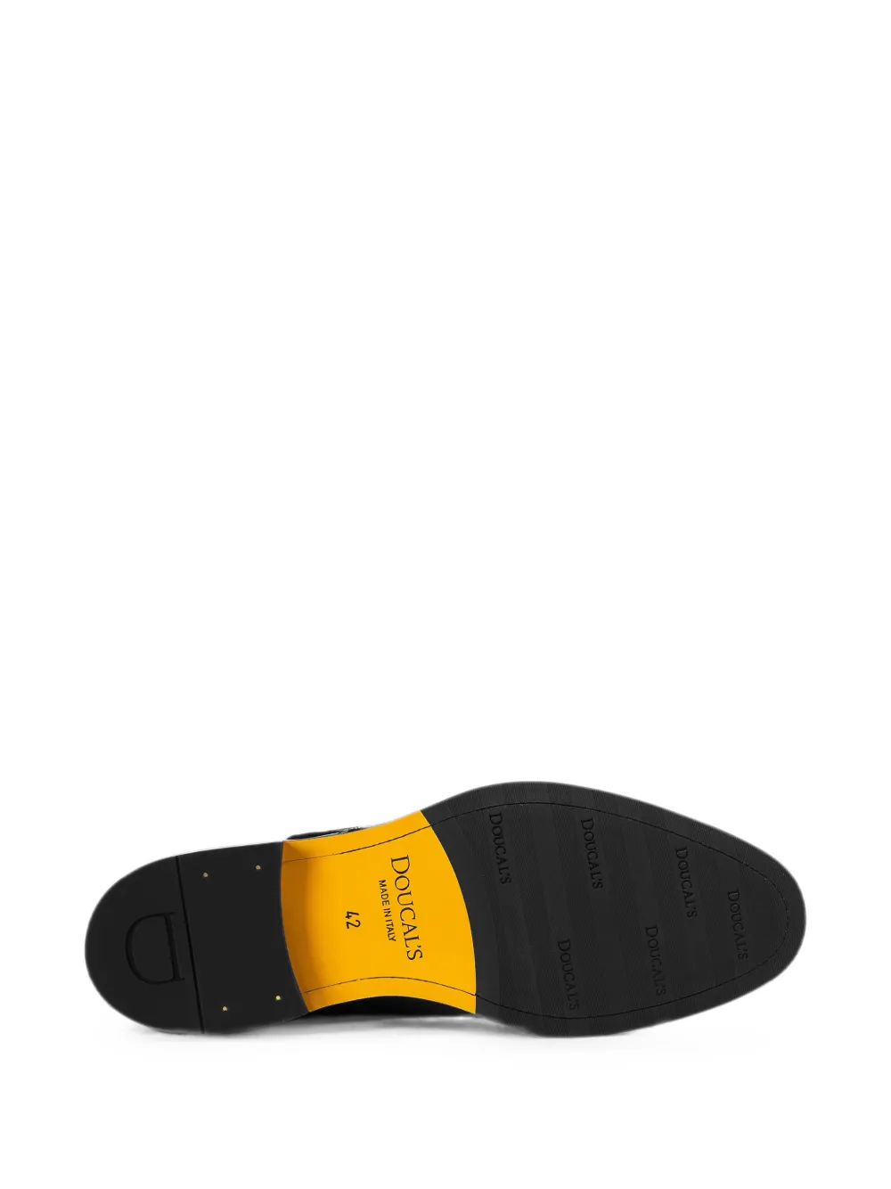 Doucal's double-buckle monk shoes Zwart
