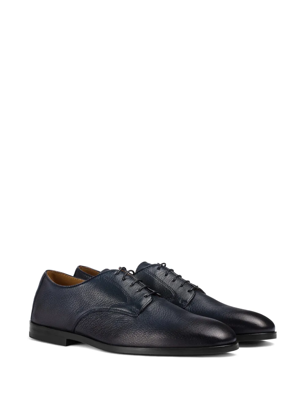 Doucal's deerskin Derby shoes Blauw