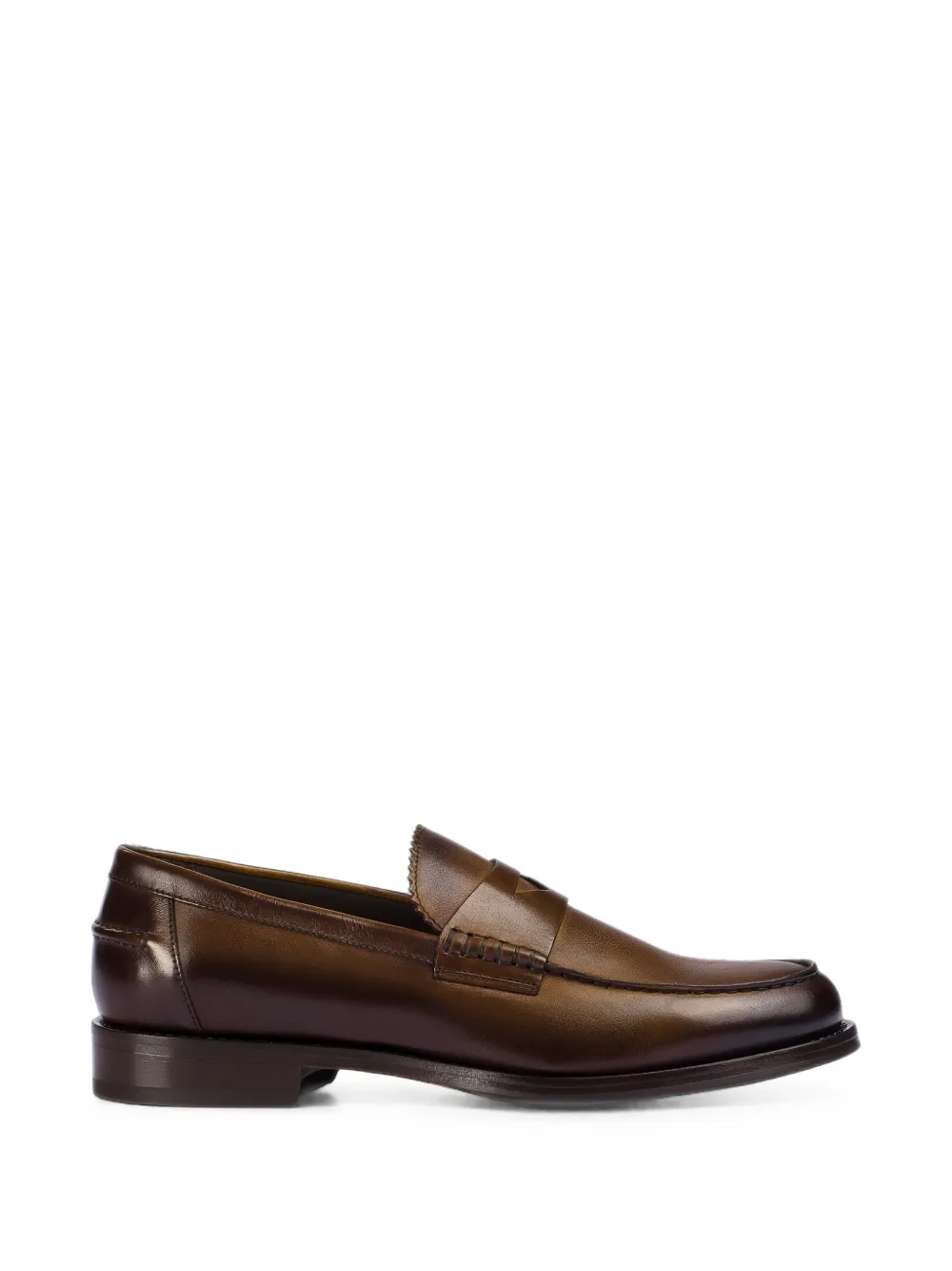 Doucal's serrated-detail penny loafers
