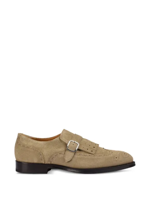 Doucal's fringed brogue monk shoes