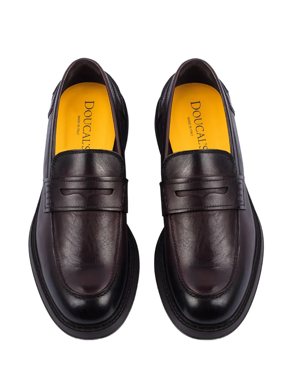 Doucal's leather penny loafers Bruin