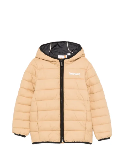 Timberland Kids hooded quilted jacket