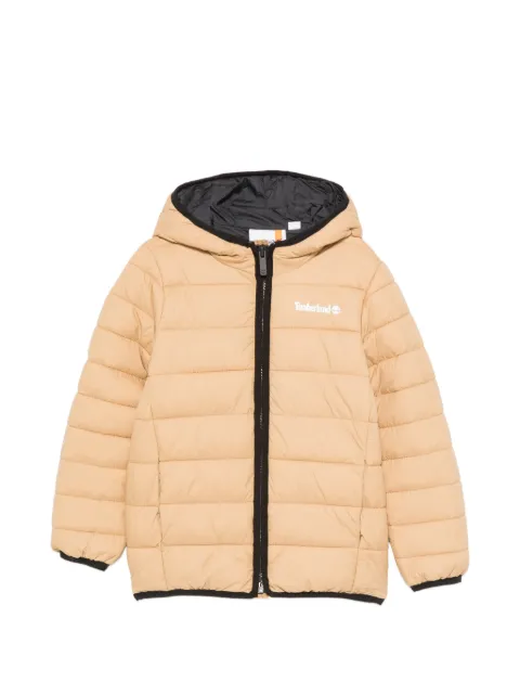 Timberland Kids hooded quilted jacket