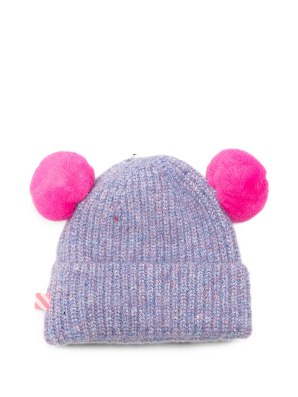 Billieblush Muts met pompon en hartpatch Paars