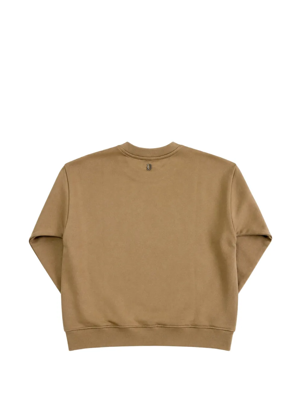 DONDUP KIDS Trui met logoplakkaat en ronde hals Beige