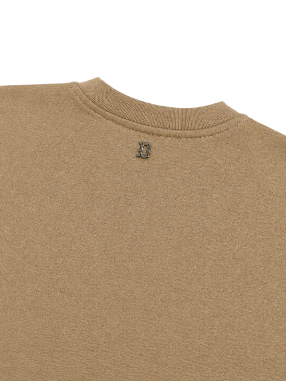 DONDUP KIDS Trui met logoplakkaat en ronde hals Beige