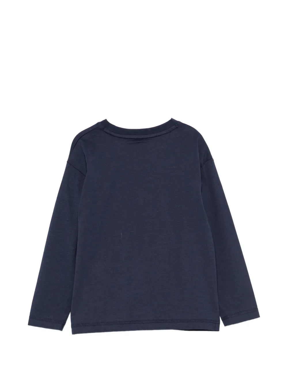 Timberland Kids T-shirt met logoprint en lange mouwen Blauw