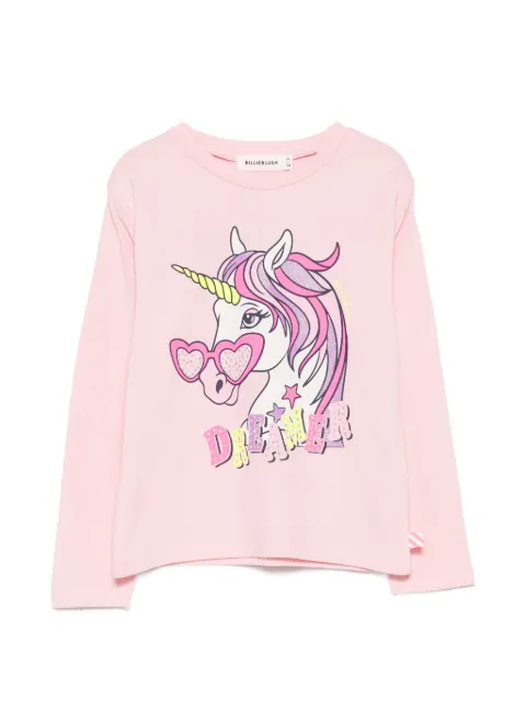 Billieblush unicorn-print T-shirt